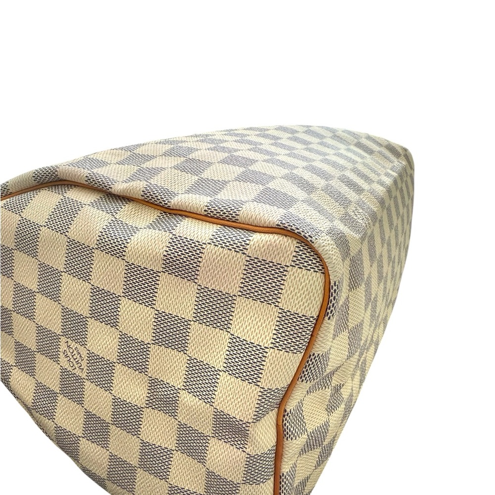 AUTHENTIC Louis Vuitton: Speedy 30 Damier Azur - Picture 9 of 16